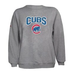 Chicago Cubs Grey Crawl Bear Stitches Crew
