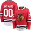 Chicago Blackhawks Custom Name And Number Fanatics Home Red Breakaway Men's Jersey -Hockey Store ANY NAME 00 Fanatics Home Jersey front back dae10be1 f31c 4a98 82a7 797137e565f1