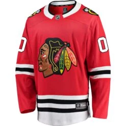 Chicago Blackhawks Custom Name And Number Fanatics Home Red Breakaway Men's Jersey -Hockey Store ANY NAME 00 Fanatics Home Jersey front d9e6731c 162b 4dab b56c b3fe2ecdfe92