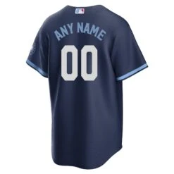 Custom Chicago Cubs City Connect Wrigleyville Nike Men's Replica Jersey 5 Custom Chicago Cubs City Connect Wrigleyville Nike Men's Replica Jersey -Hockey Store AnyName Back