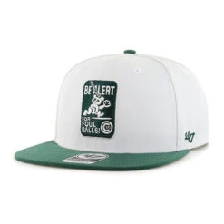47 Chicago Cubs White/Green Be Alert For Foul Balls Snapback Hat