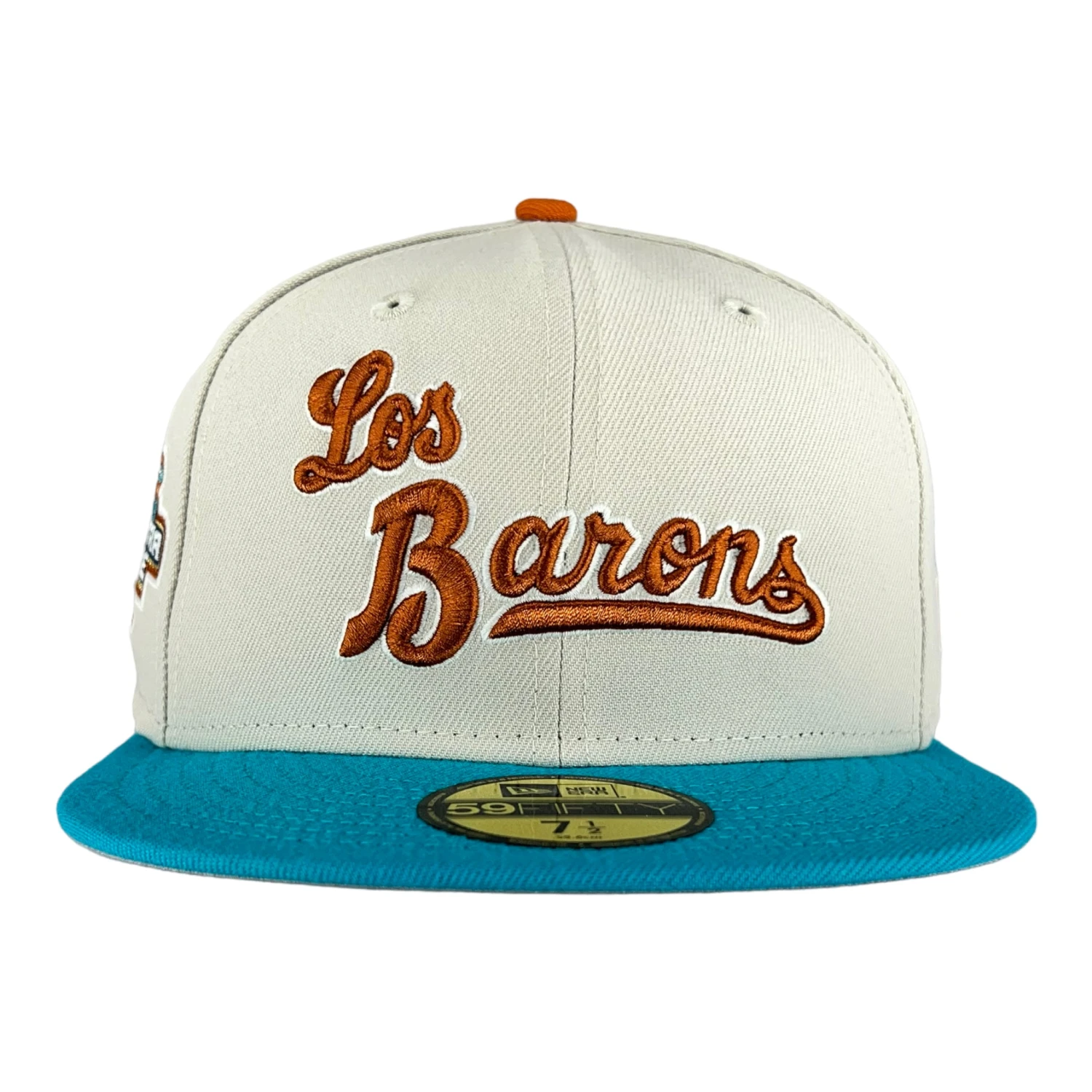 Birmingham Barons "Los Barons" Stone/Teal ASG '03 Sox New Era 59FIFTY Fitted Hat 4 Birmingham Barons "Los Barons" Stone/Teal ASG '03 Sox New Era 59FIFTY Fitted Hat - Image 2