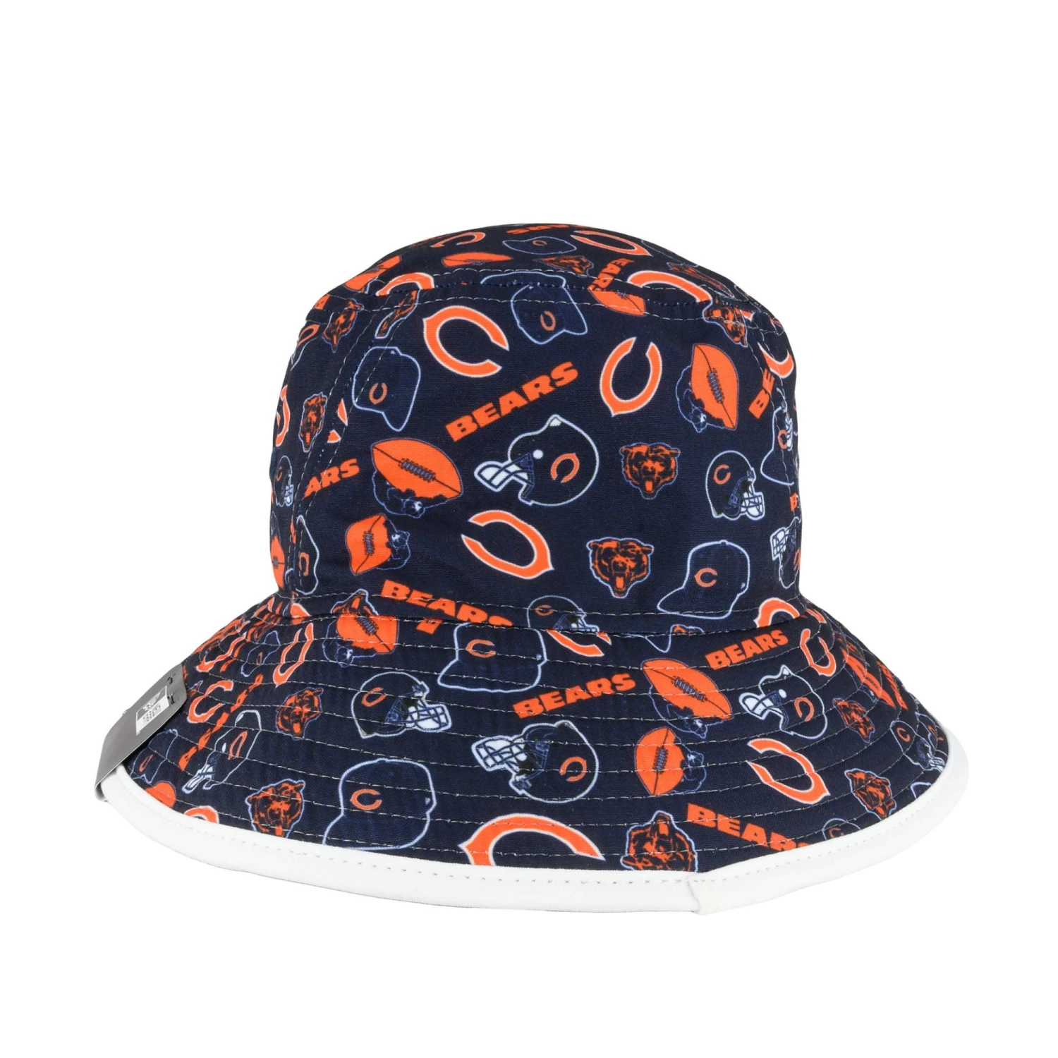 NEW ERA Chicago Bears Navy All Logos Bucket Hat 7 NEW ERA Chicago Bears Navy All Logos Bucket Hat - Image 5