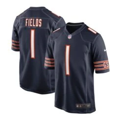 Justin Fields Chicago Bears Nike Boys Navy Replica Jersey