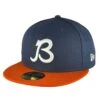Chicago Bears B Script Logo Navy Orange New Era 59FIFTY Fitted Hat -Hockey Store BEMHF201