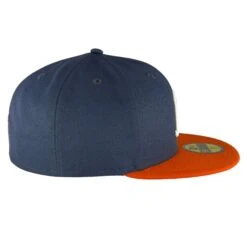 Chicago Bears B Script Logo Navy Orange New Era 59FIFTY Fitted Hat -Hockey Store BEMHF201 3