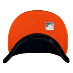 Chicago Bears B Script Logo Navy Orange New Era 59FIFTY Fitted Hat -Hockey Store BEMHF201 6