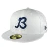 Chicago Bears B Logo Ultra White New Era 59FIFTY Fitted Hat 1 Chicago Bears B Logo Ultra White New Era 59FIFTY Fitted Hat -Hockey Store BEMHF202