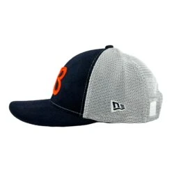Chicago Bears Navy/White Mesh Back New Era Low Profile 9FIFTY Snapback Hat -Hockey Store BEMSH067 3