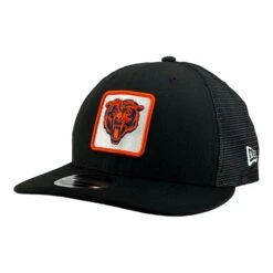 Chicago Bears Black Mesh Bear Patch New Era Low Profile 9FIFTY Snapback Hat -Hockey Store BEMSH070 5