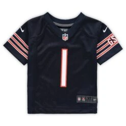 Justin Fields Chicago Bears Nike Navy Toddler Game Jersey -Hockey Store BETRJ006 1