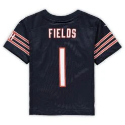 Justin Fields Chicago Bears Nike Navy Toddler Game Jersey -Hockey Store BETRJ006 2