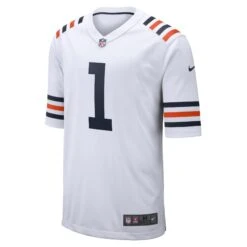 Justin Fields Chicago Bears Nike White Color Rush Alternate Replica Jersey - Youth -Hockey Store BEYRJ045 1