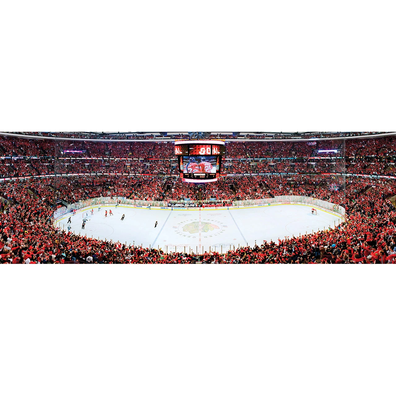 Chicago Blackhawks 1000 Piece Stadium Panoramic Puzzle 4 Chicago Blackhawks 1000 Piece Stadium Panoramic Puzzle - Image 2