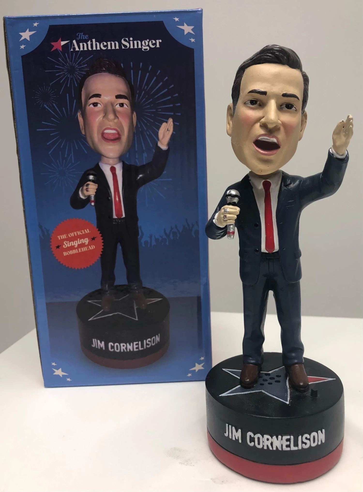 Chicago Blackhawks Jim Cornelison Autographed Bobblehead 3 Chicago Blackhawks Jim Cornelison Autographed Bobblehead