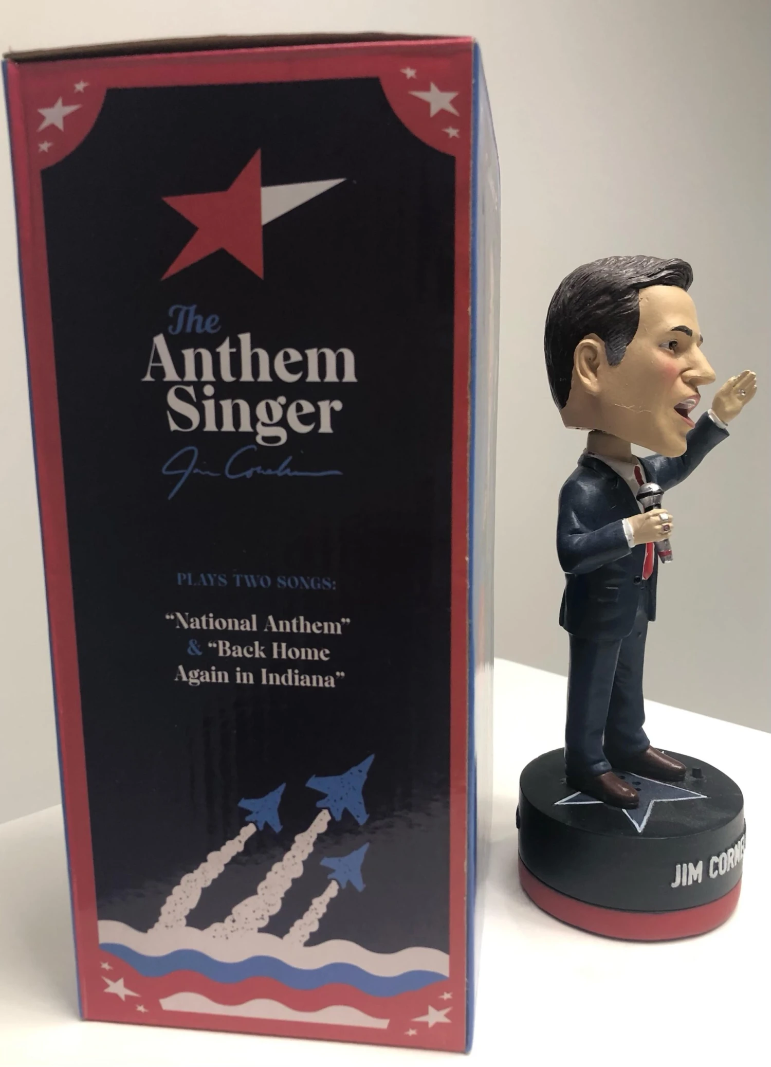 Chicago Blackhawks Jim Cornelison Autographed Bobblehead 4 Chicago Blackhawks Jim Cornelison Autographed Bobblehead - Image 2