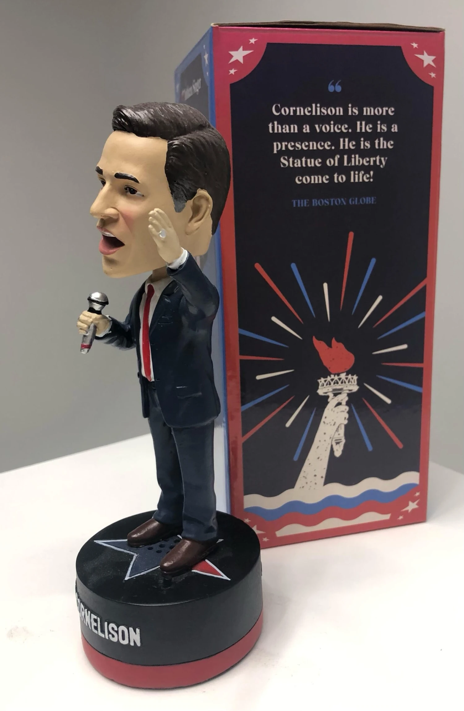 Chicago Blackhawks Jim Cornelison Autographed Bobblehead 5 Chicago Blackhawks Jim Cornelison Autographed Bobblehead - Image 3