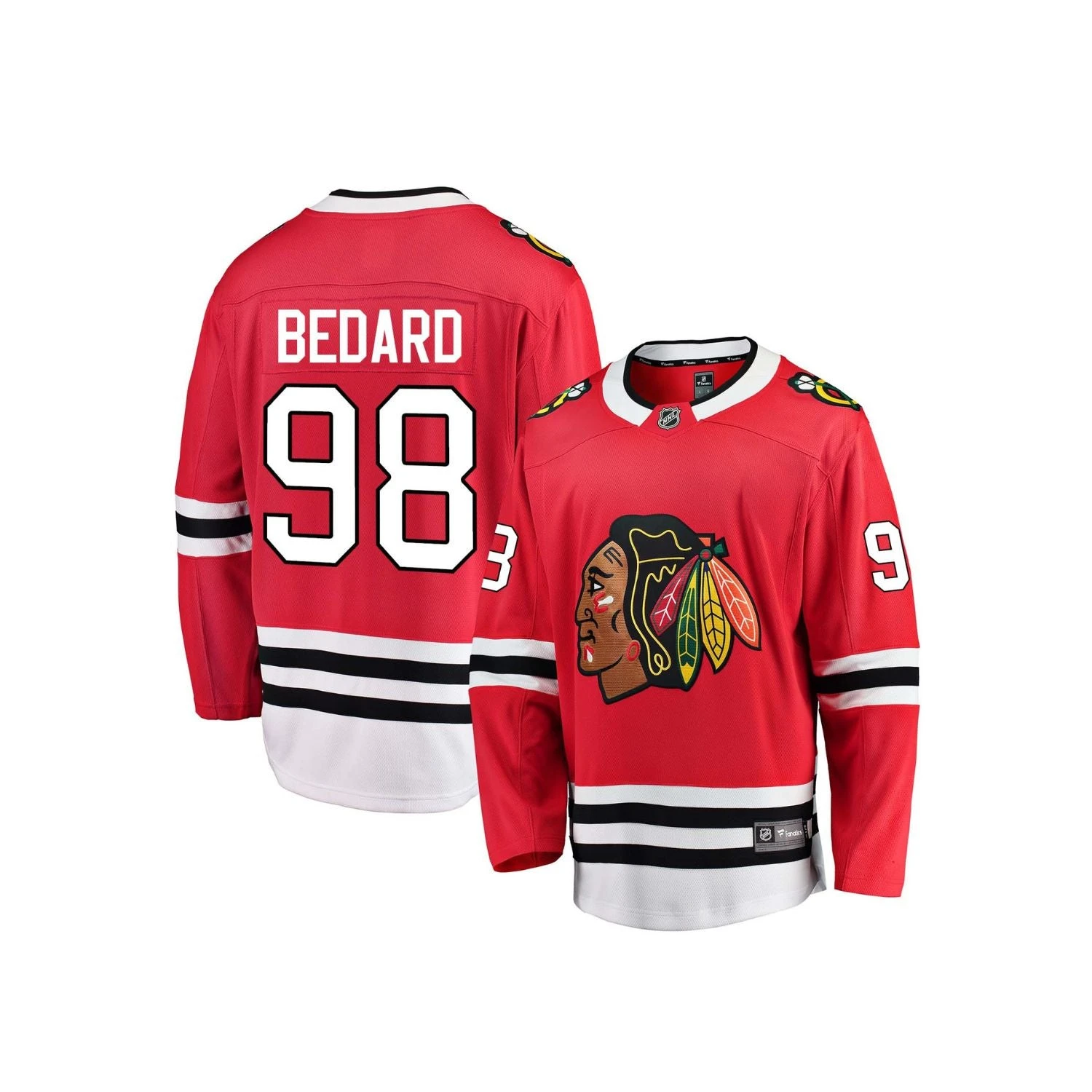 Fanatics Connor Bedard Chicago Blackhawks Red Home Premier Youth Jersey 3 Fanatics Connor Bedard Chicago Blackhawks Red Home Premier Youth Jersey