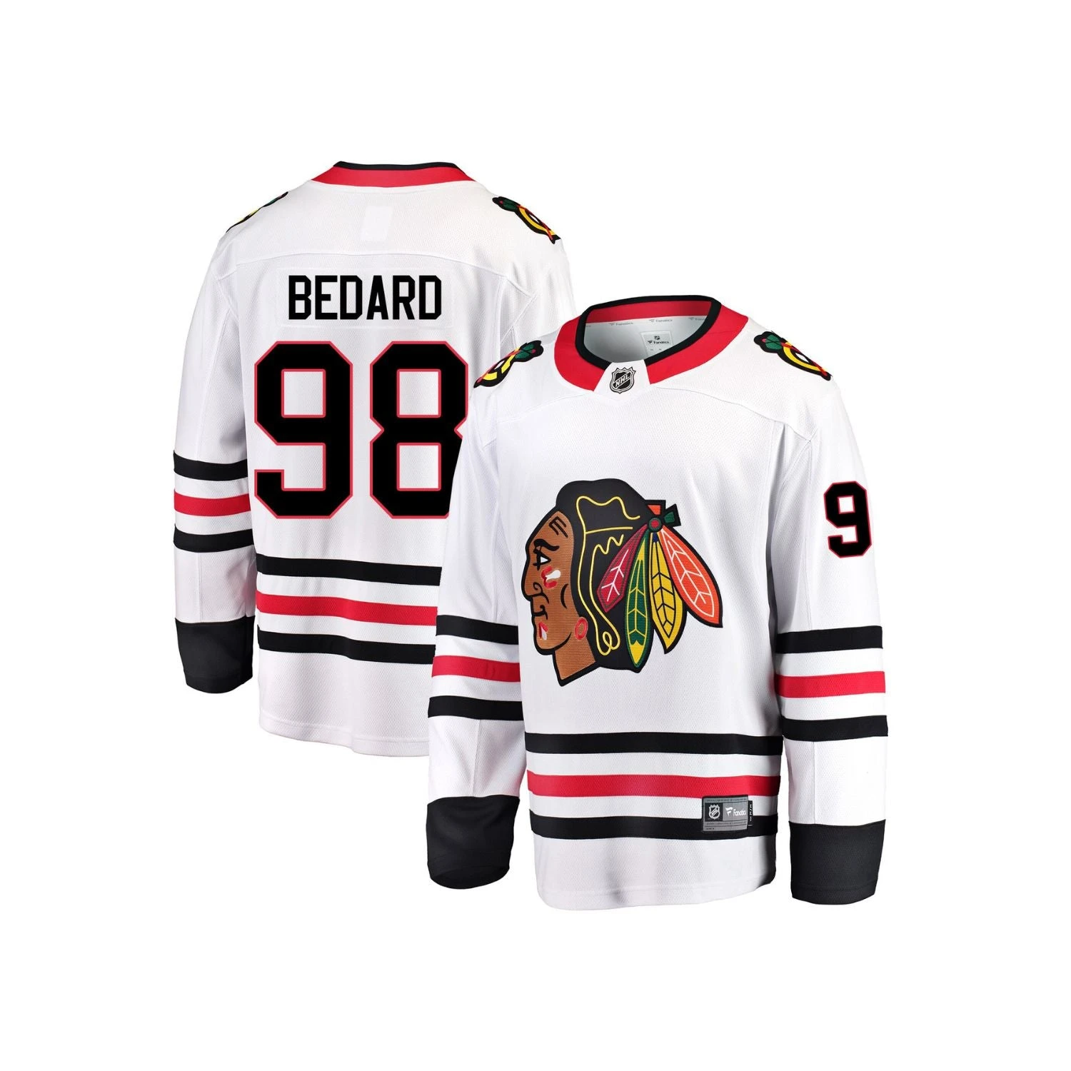 Fanatics Connor Bedard Chicago Blackhawks White Away Premier Youth Jersey 3 Fanatics Connor Bedard Chicago Blackhawks White Away Premier Youth Jersey