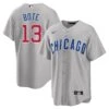 Fanatics David Bote Chicago Cubs Road Gray Men's Replica Jersey -Hockey Store BOTE Road Jersey front back