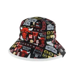 Chicago Bulls Black All Logos Bucket Hat -Hockey Store BUBH008 2