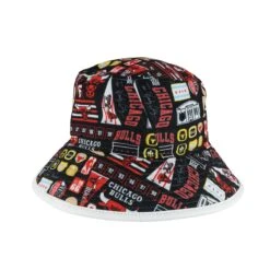 Chicago Bulls Black All Logos Bucket Hat -Hockey Store BUBH008 4
