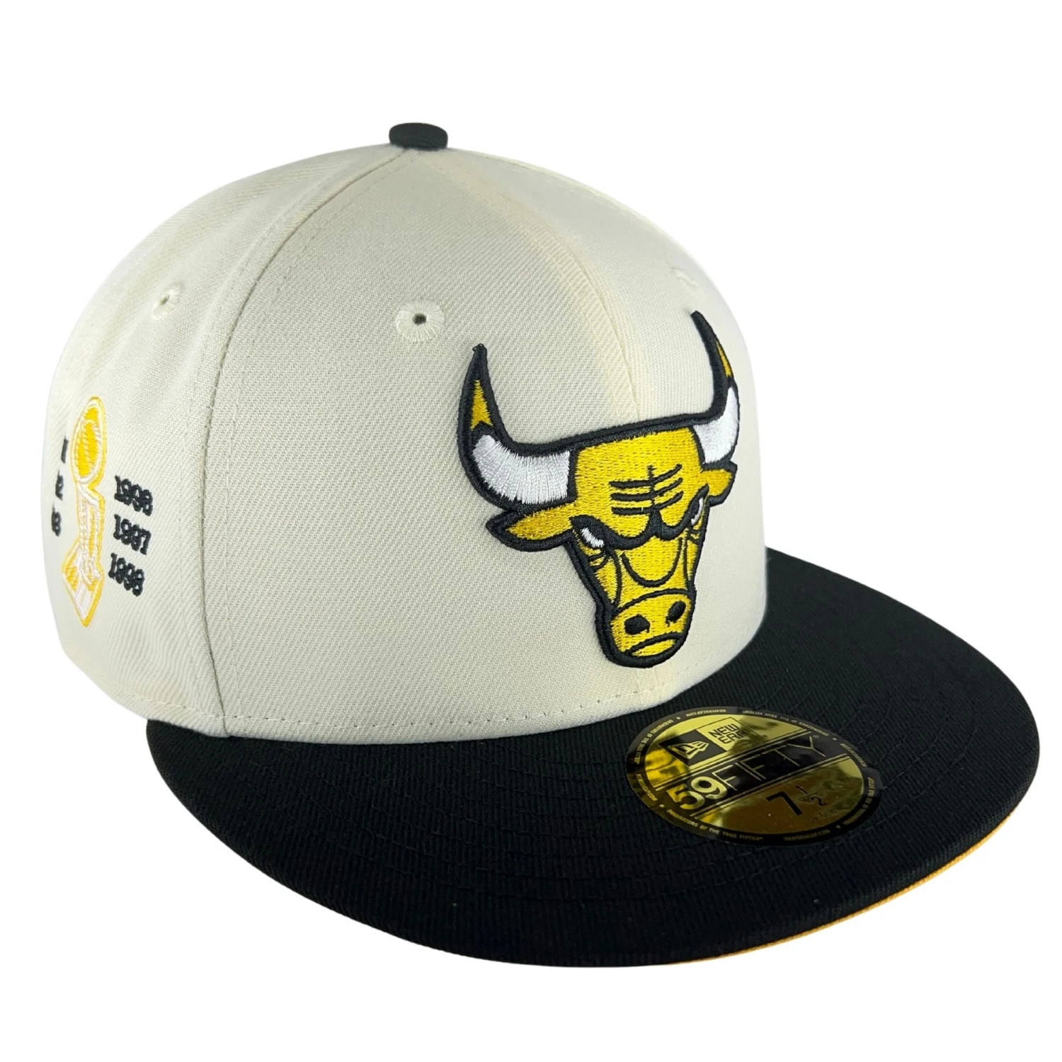 Chicago Bulls Chrome/Black/Gold UV New Era 59FIFTY Fitted Hat 3 Chicago Bulls Chrome/Black/Gold UV New Era 59FIFTY Fitted Hat