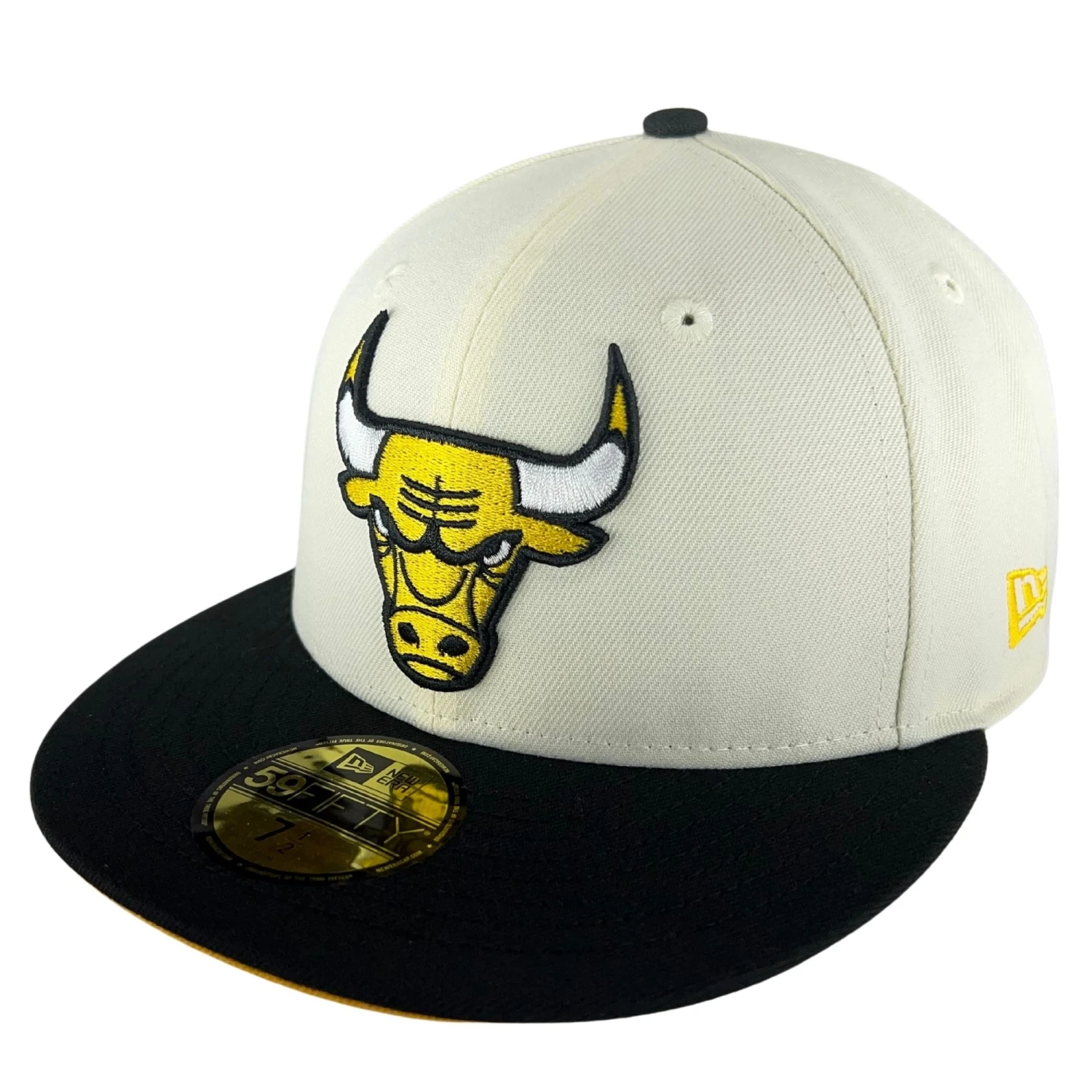 Chicago Bulls Chrome/Black/Gold UV New Era 59FIFTY Fitted Hat 5 Chicago Bulls Chrome/Black/Gold UV New Era 59FIFTY Fitted Hat - Image 3