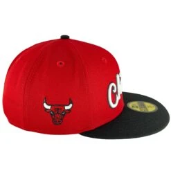 Chicago Bulls Red/Black/Green UV Script New Era 59FIFTY Fitted Hat -Hockey Store BUMHF096 4