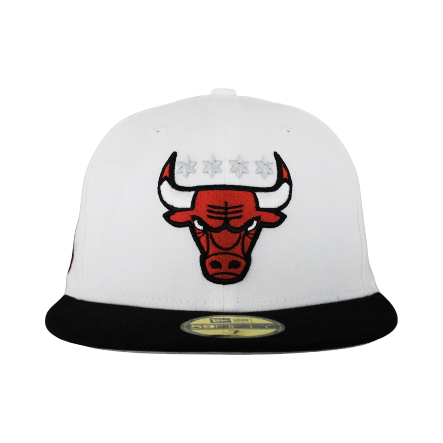 Chicago Bulls New Era 59FIFTY White 4 Stars Fitted Hat 3 Chicago Bulls New Era 59FIFTY White 4 Stars Fitted Hat