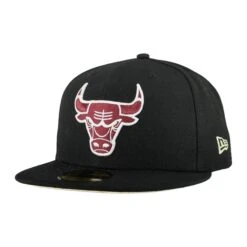 Chicago Bulls Black/Maroon New Era 59FIFTY Fitted Hat