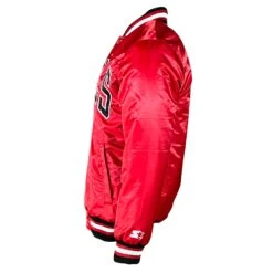 Chicago Bulls Red Vintage Starter Jacket -Hockey Store BUMJ025 1