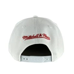 Mitchell & Ness Chicago Bulls 1991 NBA Champions All White Snapback Hat -Hockey Store BUMSH125 2