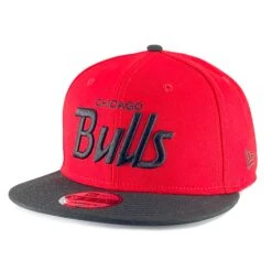 Chicago Bulls Chase Script Red/Black New Era 9FIFTY Snapback Hat