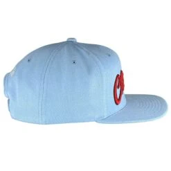 Mitchell & Ness Chicago Bulls Light Blue Chicago Script Snapback Hat -Hockey Store BUMSH137 2