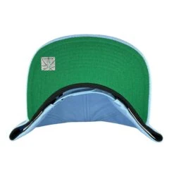 Mitchell & Ness Chicago Bulls Light Blue Chicago Script Snapback Hat -Hockey Store BUMSH137 3