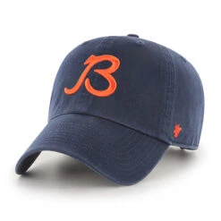 47 Chicago Bears Navy Script B Logo Adjustable Hat