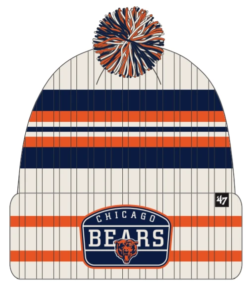 Chicago Bears Hone With Patch 47' Cuffed Knit Hat 3 Chicago Bears Hone With Patch 47' Cuffed Knit Hat