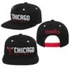 Chicago Bulls Youth Stacked Black Snapback -Hockey Store BullsBlack