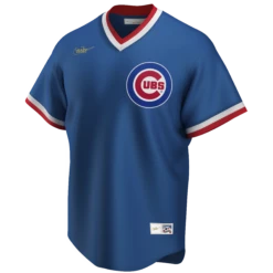 Chicago Cubs Nike Cooperstown Royal V-Neck Jersey