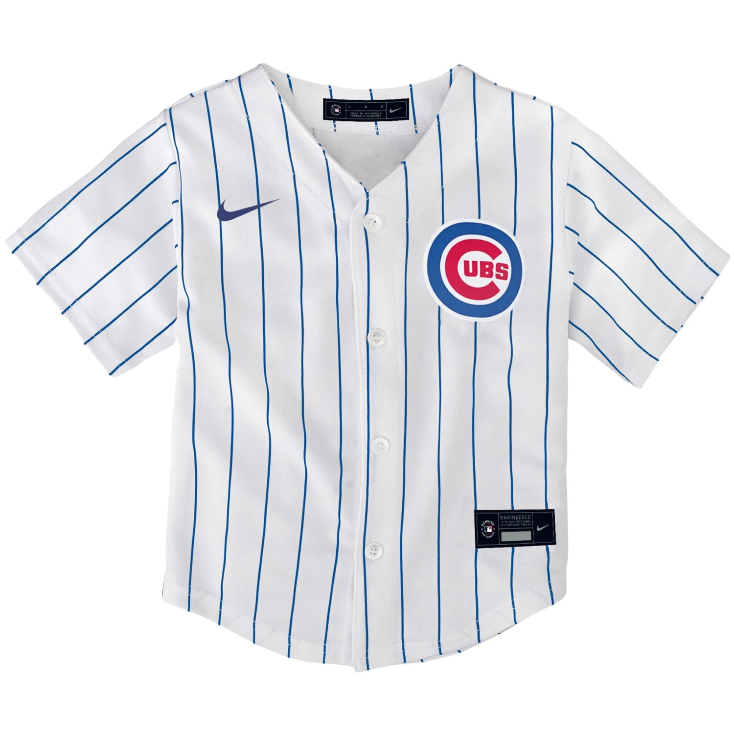 Chicago Cubs Nike Boys/Girls Pinstripe Home Replica Jersey 5 Chicago Cubs Nike Boys/Girls Pinstripe Home Replica Jersey - Image 3