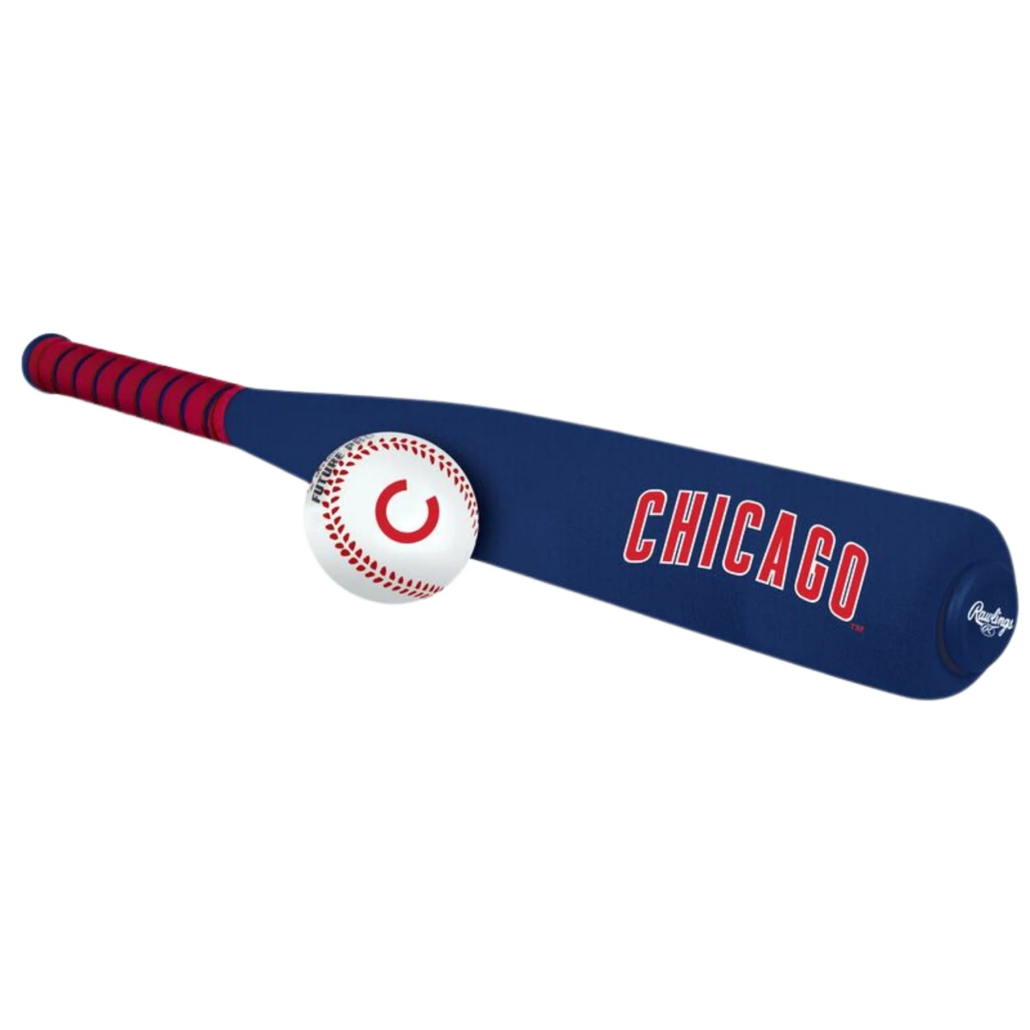 Chicago Cubs Rawlings Foam Bat & Ball Set 3 Chicago Cubs Rawlings Foam Bat & Ball Set