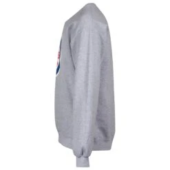 Chicago Cubs Men's Heather Grey Bullseye Logo Crew Neck Sweatshirt -Hockey Store CUMCS00003 3