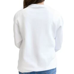 Chicago Cubs Pride Logo White Crew Sweatshirt -Hockey Store CUMCS043 1