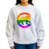 Chicago Cubs Pride Logo White Crew Sweatshirt -Hockey Store CUMCS043 2
