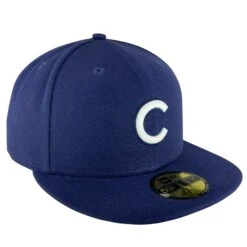 Chicago Cubs Navy/White Logo New Era 59FIFTY Fitted Hat -Hockey Store CUMHF343 3