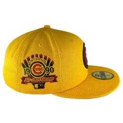 Chicago Cubs Gold/Burgundy UV 1990 ASG New Era 59FIFTY Fitted Hat -Hockey Store CUMHF346 3