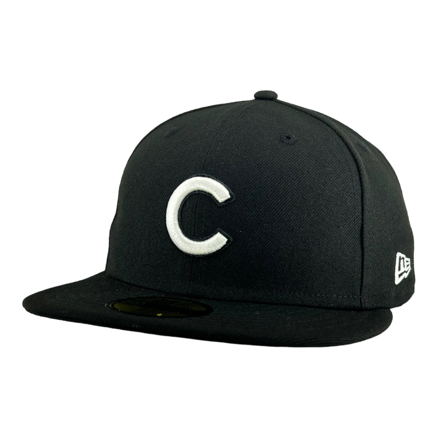 Chicago Cubs Black/White C New Era 59FIFTY Fitted Hat 4 Chicago Cubs Black/White C New Era 59FIFTY Fitted Hat - Image 2