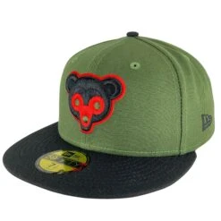 Chicago Cubs Rifle Green/Black New Era 59FIFTY Fitted Hat 11 Chicago Cubs Rifle Green/Black New Era 59FIFTY Fitted Hat -Hockey Store CUMHF366 2
