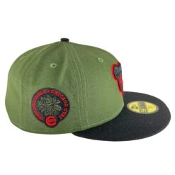 Chicago Cubs Rifle Green/Black New Era 59FIFTY Fitted Hat 12 Chicago Cubs Rifle Green/Black New Era 59FIFTY Fitted Hat -Hockey Store CUMHF366 3